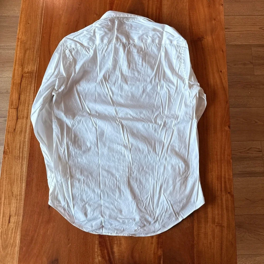 Bonobos Men's White Long Sleeve Button Up Shirt Size 15 1/2